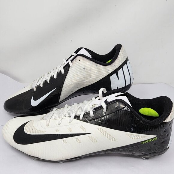 Nike Vapor Talon Elite Mens Size 16 Black White Low Hyperfuse Football Cleats - Picture 6 of 14